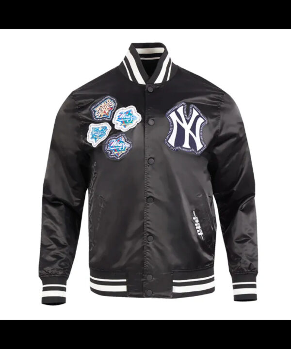 NY Yankees Diy Pick Stitch Classic Rib Satin Jacket