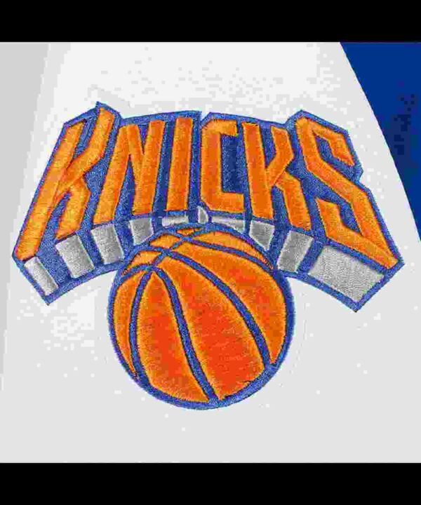 NY Knicks 2024/25 City Edition Blue and White Varsity Jacket