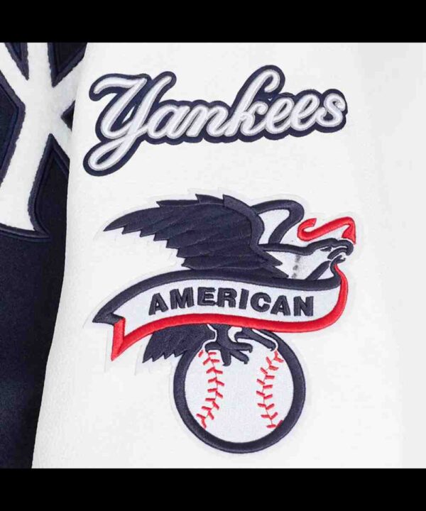 NY Yankees Area Code Classic Rib Varsity Jacket