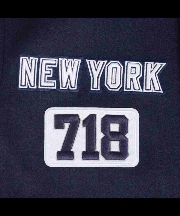 NY Yankees Area Code Classic Rib Varsity Jacket
