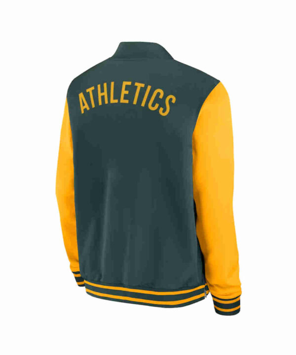 Oakland Athletics Collection Dugout Green/Gold Bomber Jacket