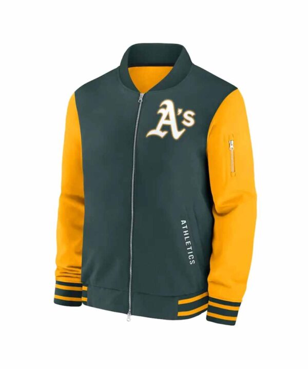 Oakland Athletics Collection Dugout Green/Gold Bomber Jacket