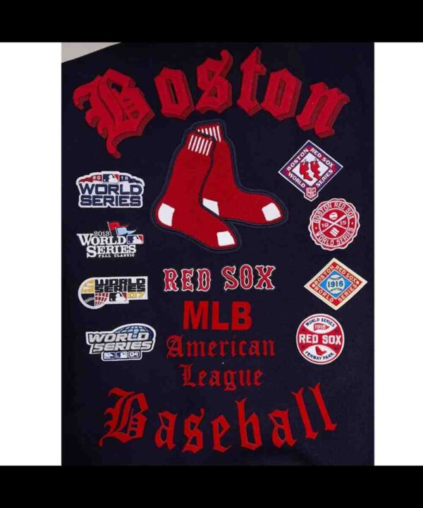 Old English Boston Red Sox Varsity Jacket
