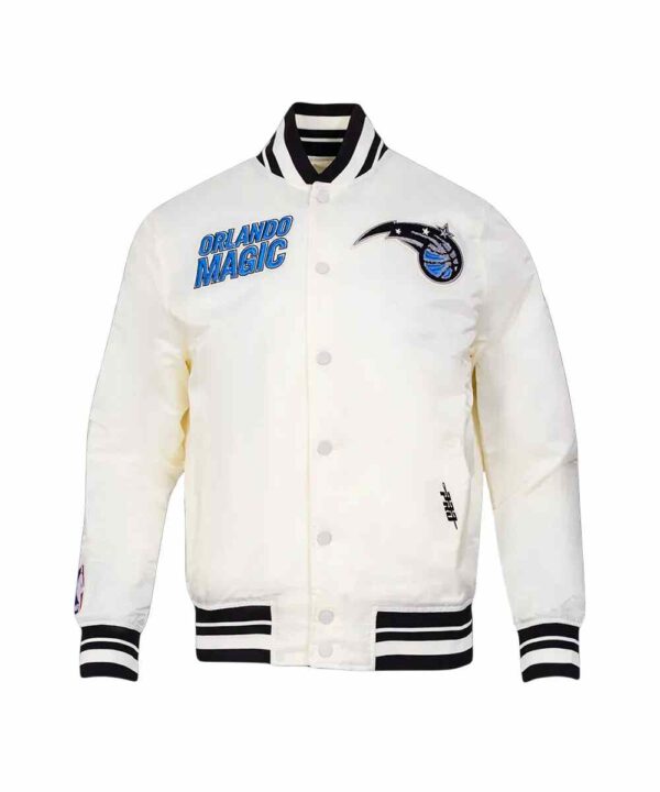 Retro Orlando Magic Classic Rib Satin Jacket