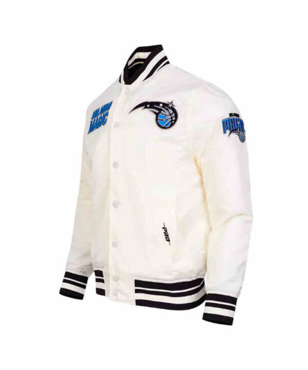 Retro Orlando Magic Classic Rib Satin Jacket