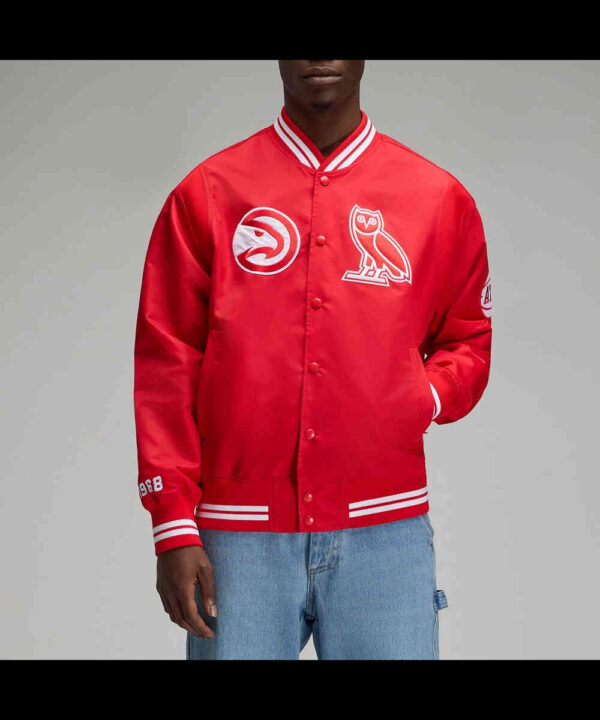 OVO Atlanta Hawks Red Jacket