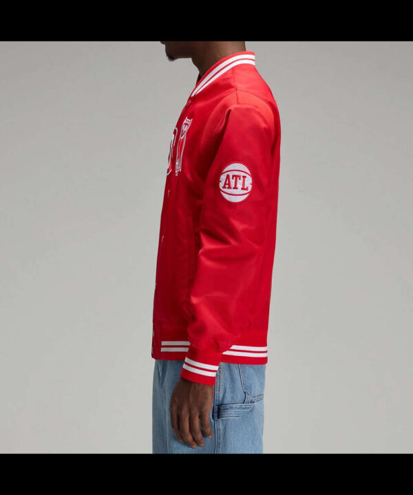 OVO Atlanta Hawks Red Jacket - Image 3