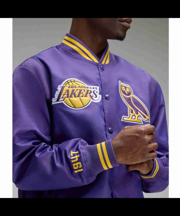 OVO LA Lakers Purple Jacket