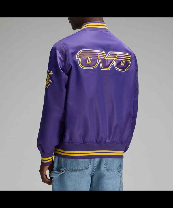 OVO LA Lakers Purple Jacket