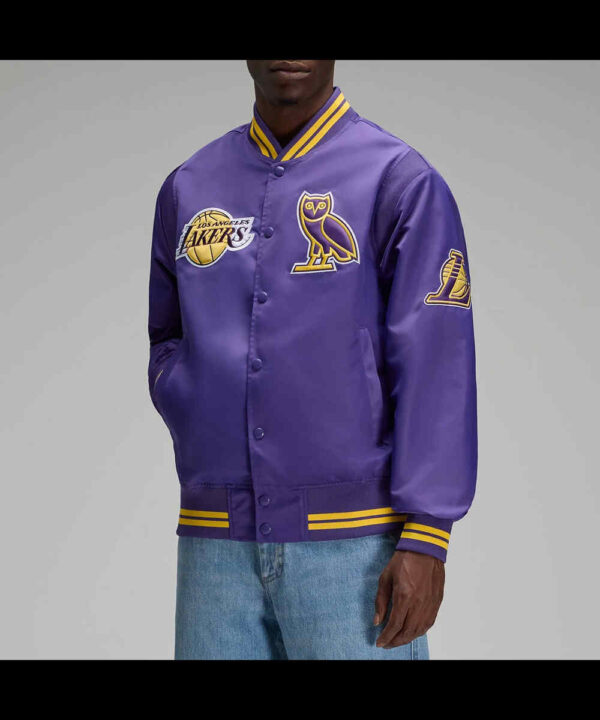 OVO LA Lakers Purple Jacket