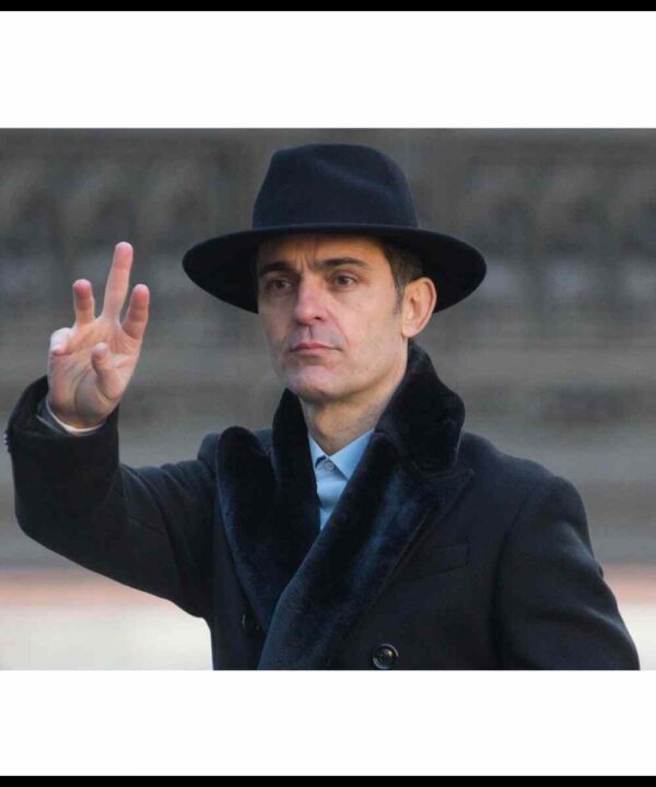 Pedro Alonso Money Heist Season 05 Black Wool Coat