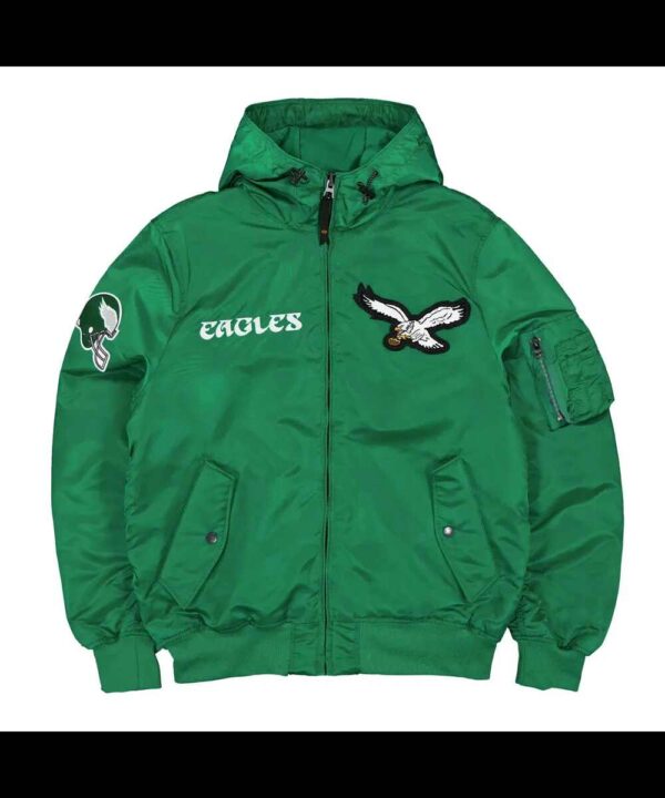 Philadelphia Eagles Historic L-2B Hooded Bomber Jacket