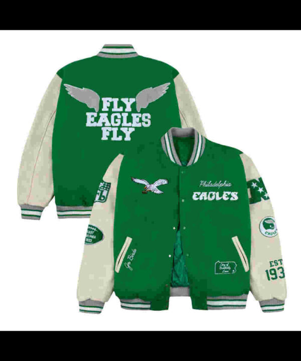Philadelphia Eagles Go Birds Letterman Jacket