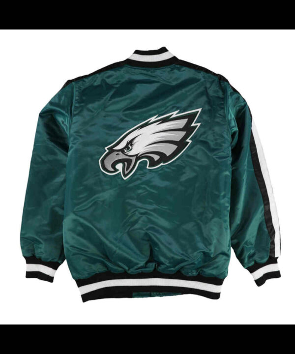 Philadelphia Eagles O-Line Green Satin Jacket