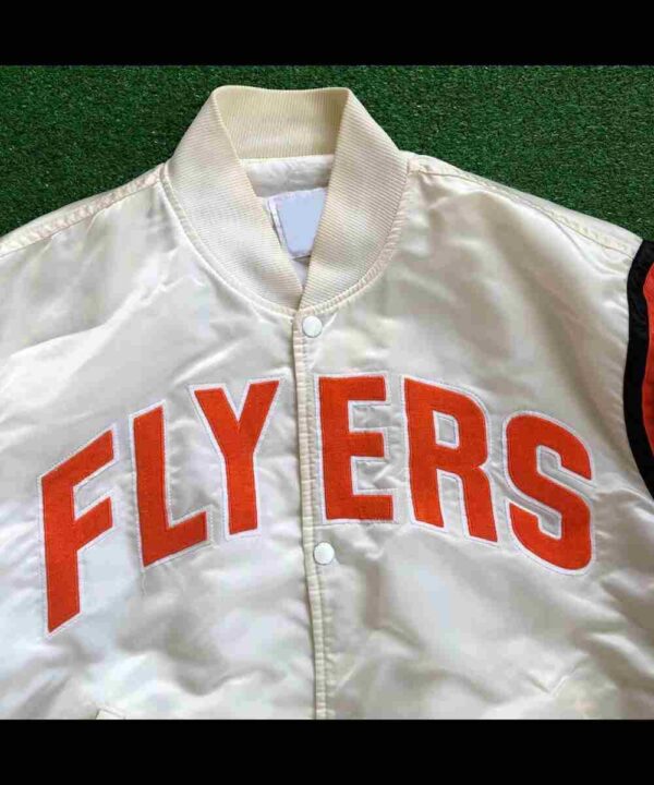 Philadelphia Flyers 80’s White Bomber Jacket