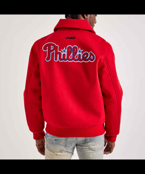 Philadelphia Phillies World Series Red Varsity Wool Jacket