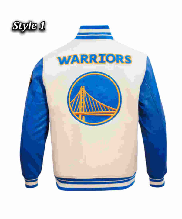 Retro Golden State Warriors Classic Rib Varsity Jacket
