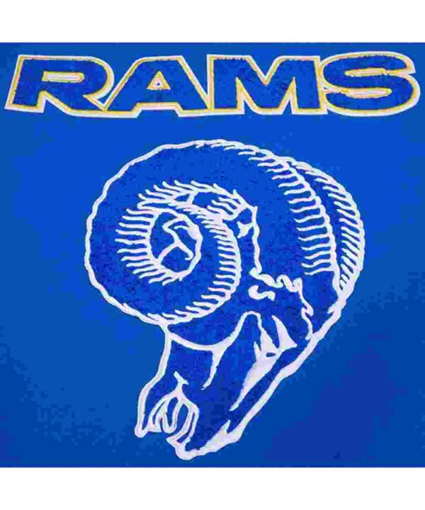 Retro LA Rams Classic Rib Varsity Jacket