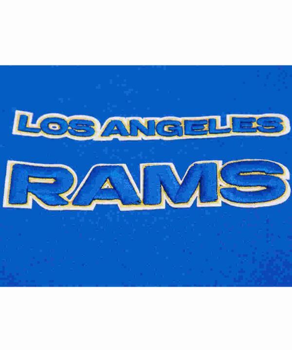 Retro LA Rams Classic Rib Varsity Jacket