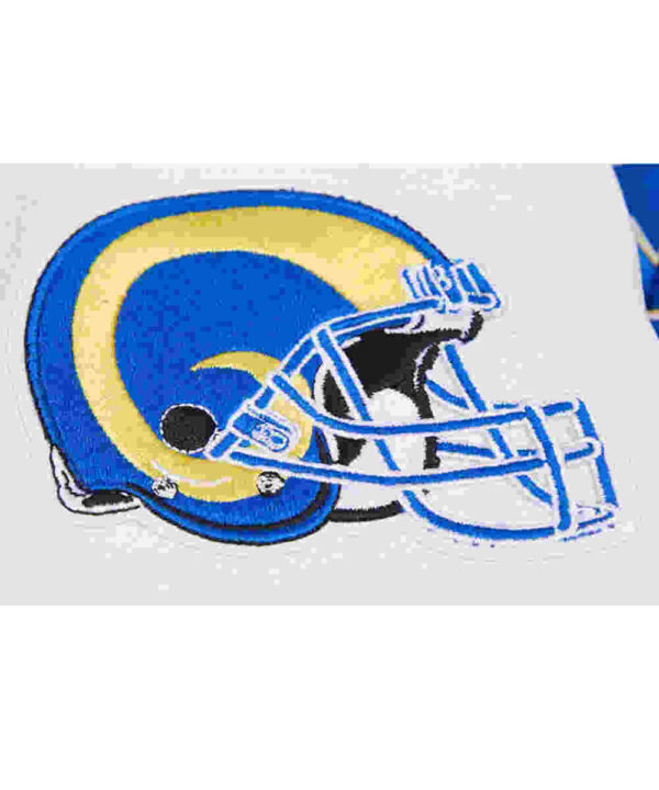 Retro LA Rams Classic Rib Varsity Jacket