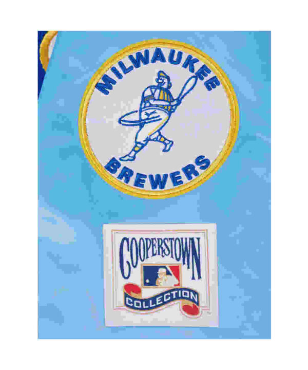 Retro Milwaukee Brewers Classic Rib Satin Jacket