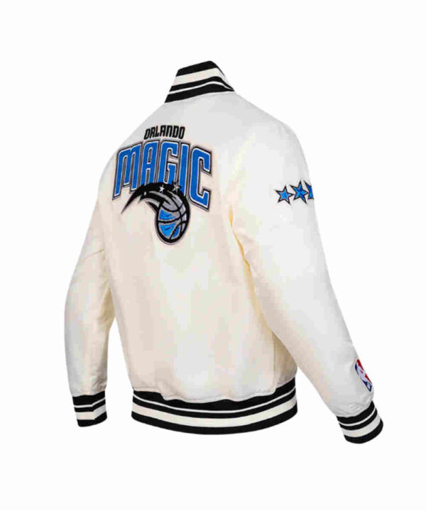 Retro Orlando Magic Classic Rib Satin Jacket