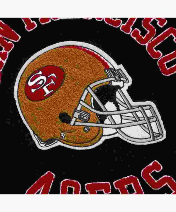 San Francisco 49ers Blackout Vintage Logo Varsity Jacket
