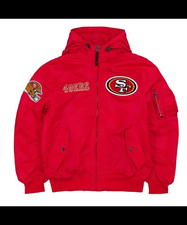 San Francisco 49ers Historic L-2B Hooded Bomber Jacket