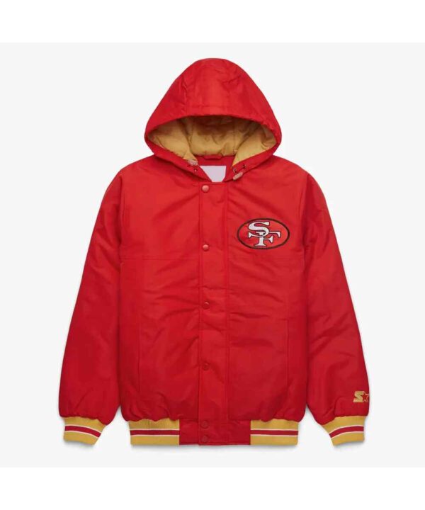 San Francisco 49ers Red Hooded Jacket