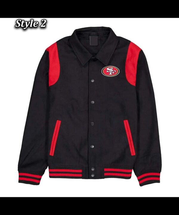 San Francisco 49ers Sport Night Teddy Varsity Jacket