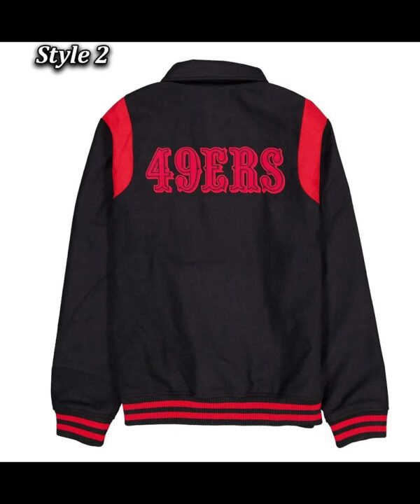 San Francisco 49ers Sport Night Teddy Varsity Jacket