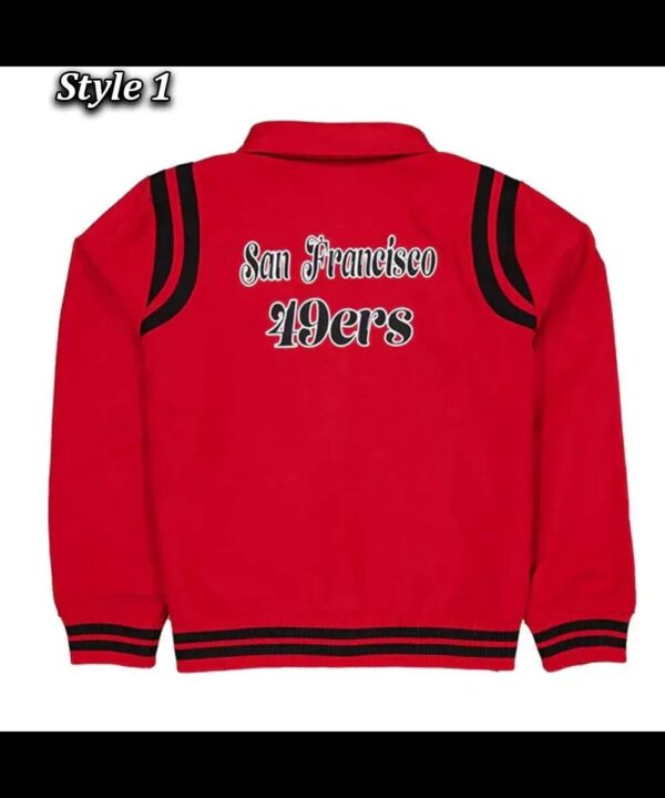 San Francisco 49ers Sport Night Teddy Varsity Jacket