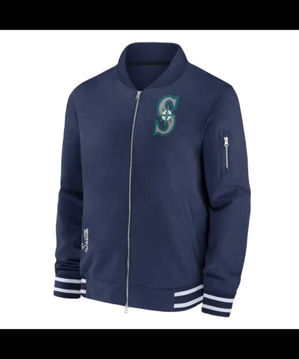 Seattle Mariners Collection Dugout Navy Bomber Jacket