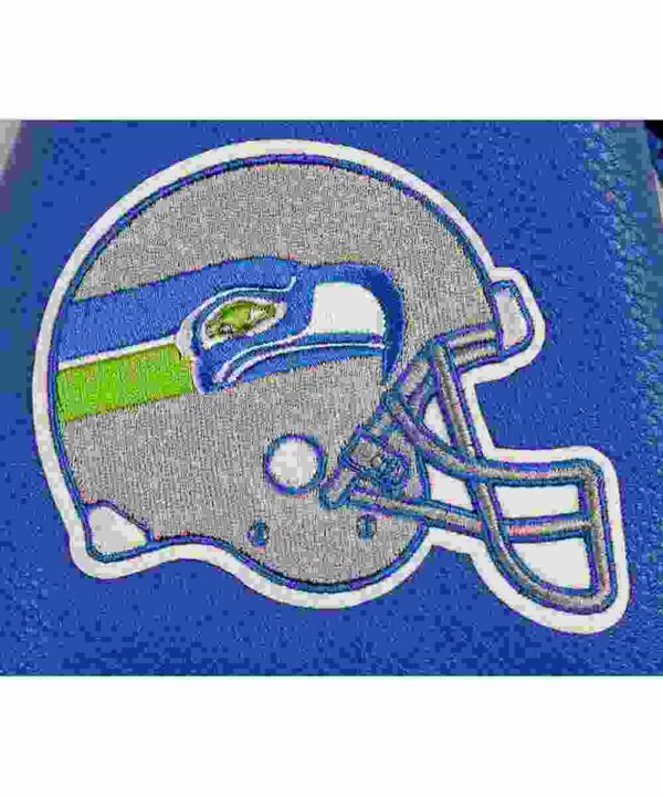 Cream Seattle Seahawks Retro Classic Full-Zip Varsity Jacket