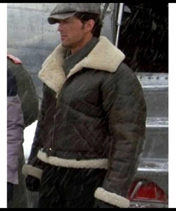 Rocky Balboa Sylvester Stallone Shearling Leather Jacket