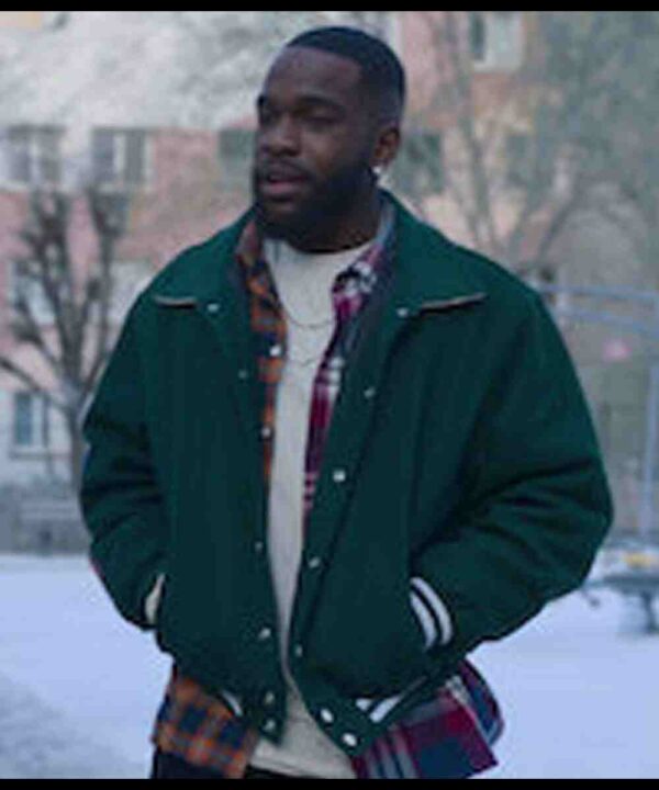 Tayc Christmas Flow Green Varsity Jacket
