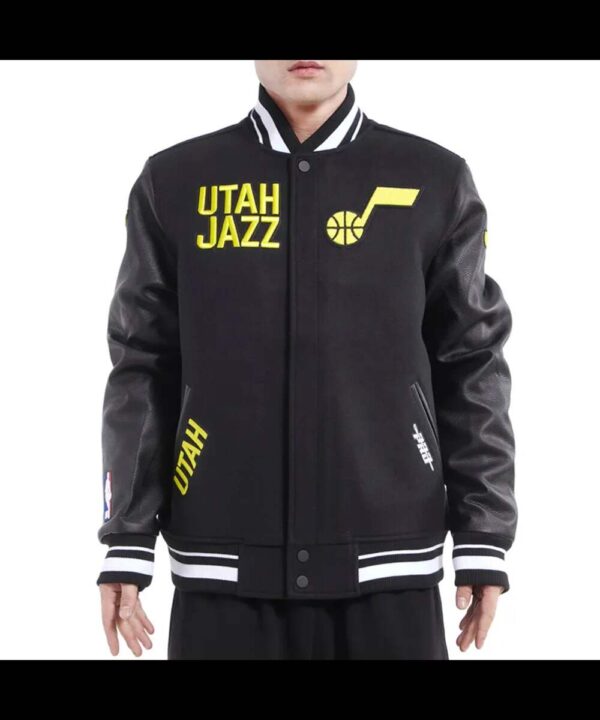 Retro Utah Jazz Classic Rib Varsity Jacket