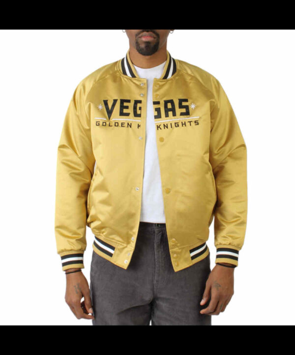 Vegas Golden Knights Lightweight Gold Satin Jacket