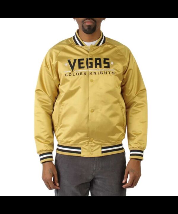 Vegas Golden Knights Lightweight Gold Satin Jacket