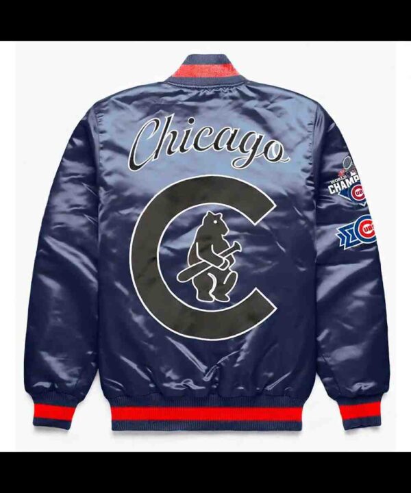 Chicago Cubs Exclusive Navy Satin Jacket