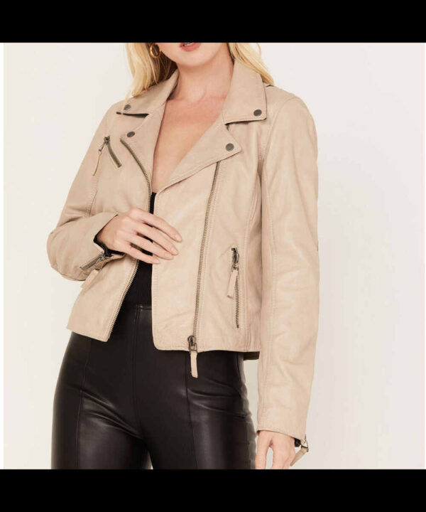 Women’s Christy Scatter Star Leather Jacket