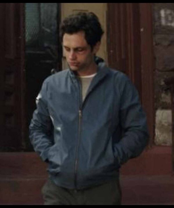 You Joe Goldberg Blue Cotton Jacket