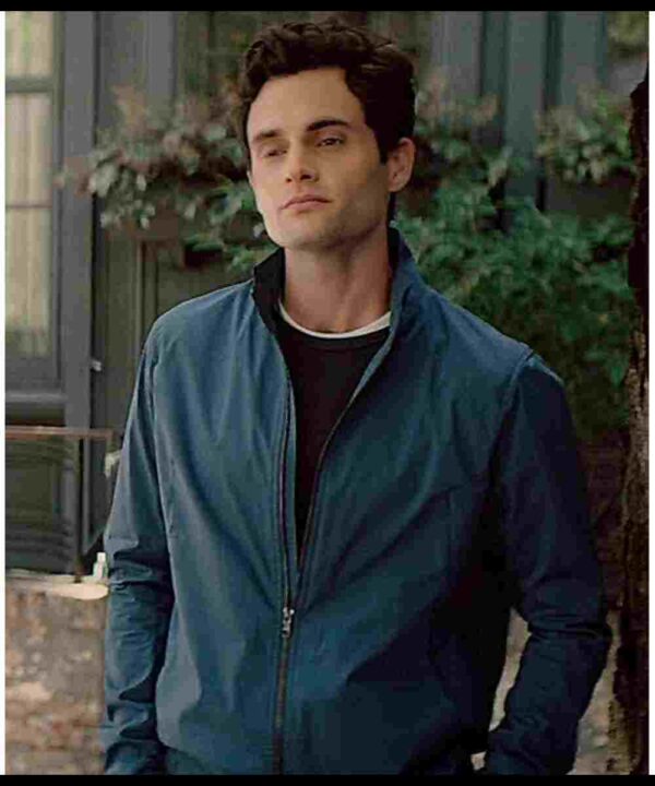 You Joe Goldberg Blue Cotton Jacket