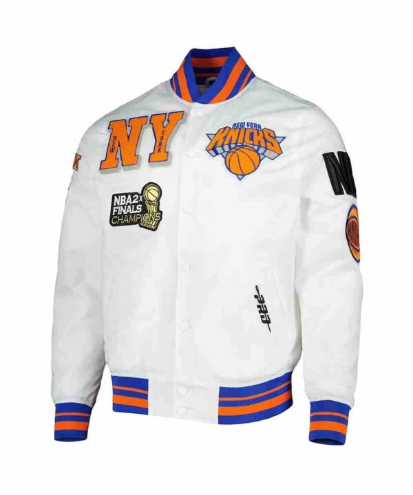 2x Finals Champions Mash Up Capsule New York Knicks White Jacket