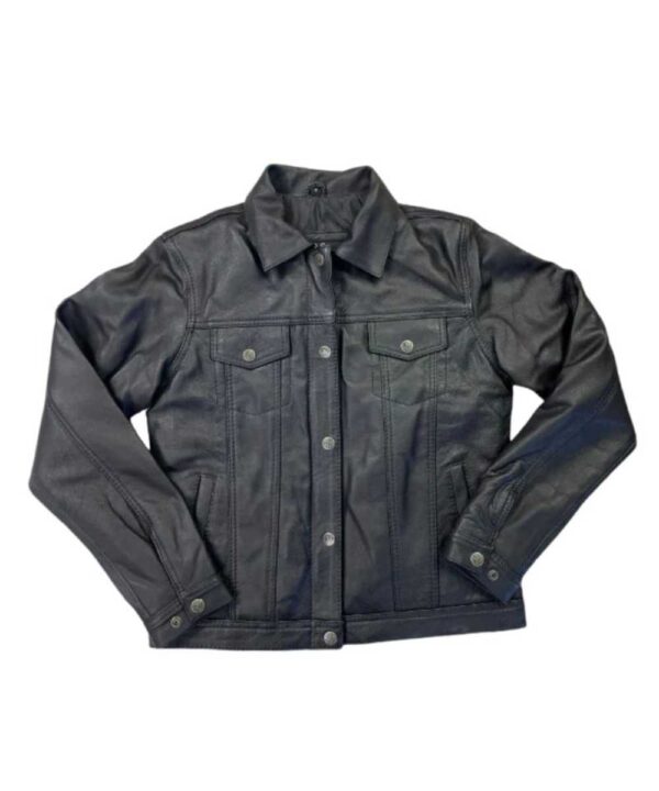 Black Ladies Leather Jacket - Forever jackets