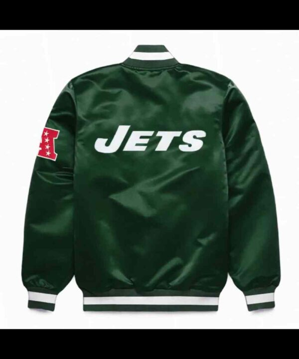 NY Jets Dark Green Satin Jacket