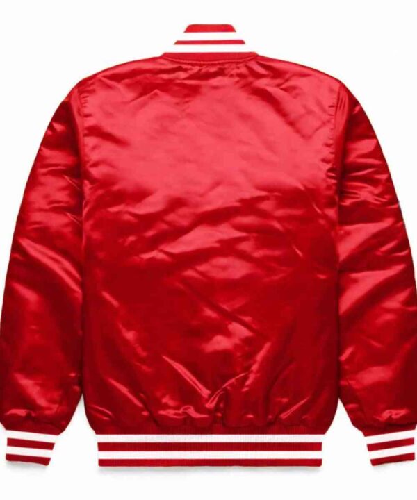 Oak Cliff Red Varsity Satin Jacket