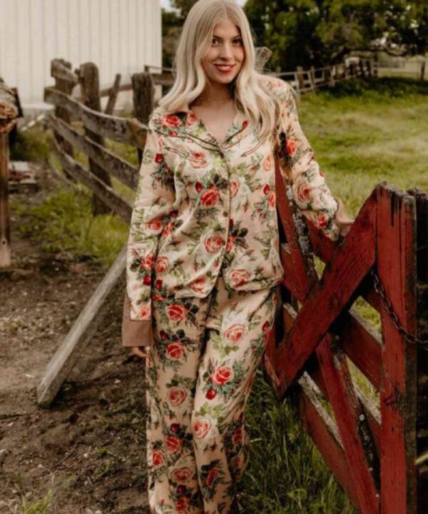 Summer Rose Pajama Set - Forever jackets