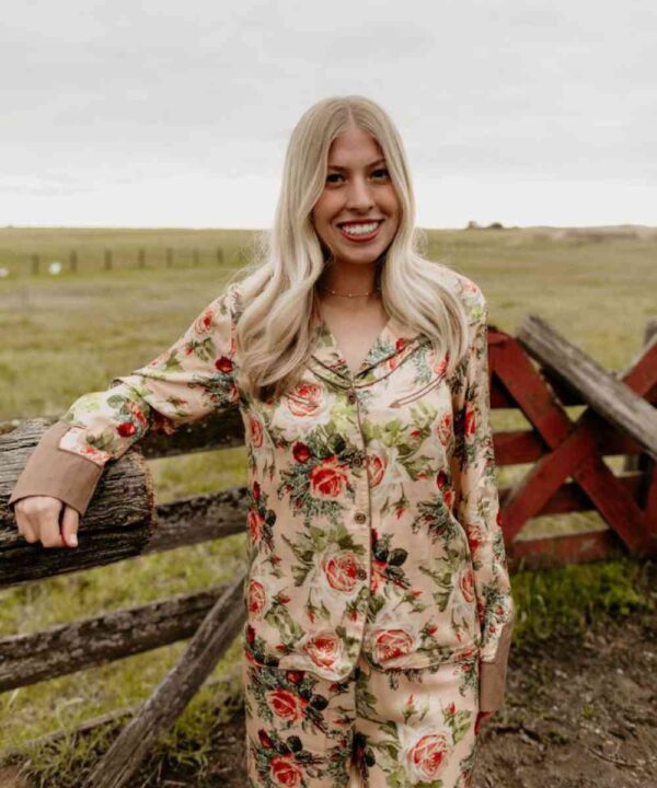 Summer Rose Pajama Set - Forever jackets