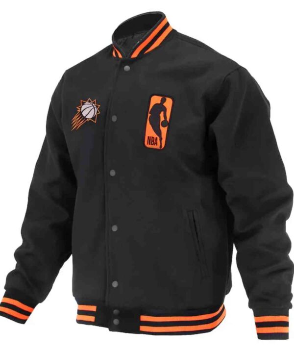 Phoenix Suns Logoman Shadow Black Varsity Jacket